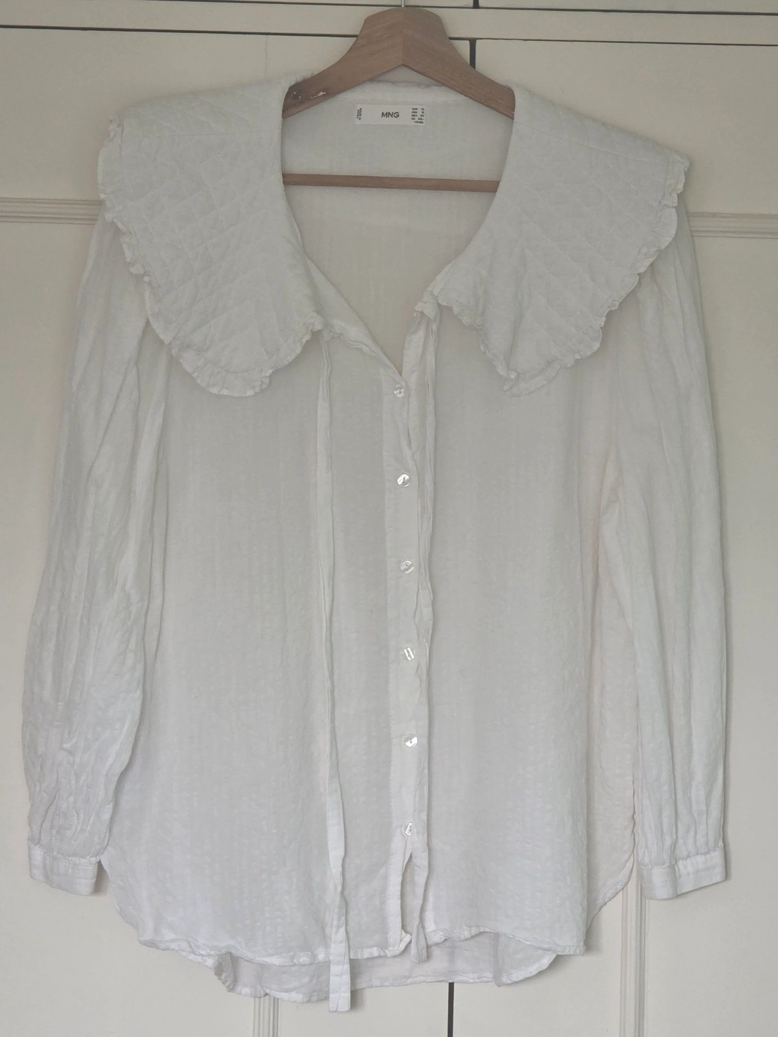 Blusa Branca Gola | Mango | T.XL